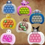 Interaktív POP IT konzol, elemes stresszoldó ügyességi, memória játék