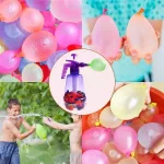 Vízibomba szett, pumpás töltő + 100db lufi