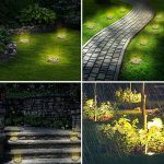 Földbe szúrható napelemes, kőmintájú LED lámpa 