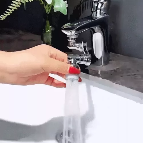 1080°-ban elforgatható csaptelep hosszabbító állítható vízsugárral, perlator 