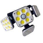 Szuper fényes 4 ágú kültéri napelemes, mozgásérzékelős lámpa 180 COB