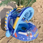 Felfújható beülős, baba, gyerek úszógumi , levehető napfénytetővel,robot