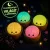Glitteres fluoreszkáló foszforeszkáló Dumpling Squishy 