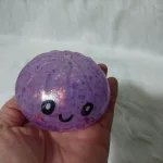 Glitteres fluoreszkáló foszforeszkáló Dumpling Squishy 