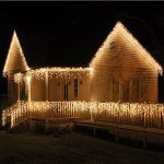 Karácsonyi jégcsap fényfüzér 25 méter, 500 LED-es