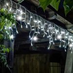 Karácsonyi jégcsap fényfüzér 25 méter, 500 LED-es