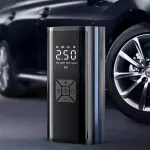 Hordozható digitális autós kompresszor és powerbank LED fénnyel