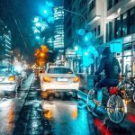 Lézeres bicikli hátsó lámpa