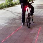 Lézeres bicikli hátsó lámpa