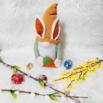 Húsvéti, tavaszi Nyuszi Manó 33cm 