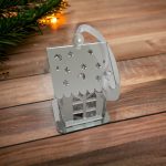 Karácsonyi házikó színes LED világítással