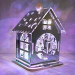 Karácsonyi házikó színes LED világítással