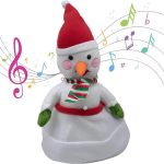 Elektromos karácsonyi sapka, éneklő táncoló mikulás rénszarvas hóember Led-es