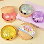 Gyúrmázható Glitteres lassan visszaalakuló Squishy Dumpling stresszoldó játék nagy