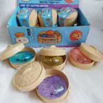 Gyúrmázható Glitteres lassan visszaalakuló Squishy Dumpling stresszoldó játék nagy