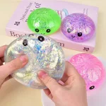 Gyúrmázható Glitteres lassan visszaalakuló Squishy Dumpling stresszoldó játék nagy