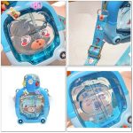 Maci formájú gyerek kulacs, matricákkal, nyakpánttal, 1 literes 