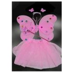 Pillangó, lepke, világító tündér jelmez 4db-os 