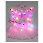 Pillangó, lepke, világító tündér jelmez 4db-os 