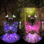 Pillangó, lepke, világító tündér jelmez 4db-os 