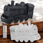 Vonat alakú aromadiffúzor, vintage gőzmozdony párásító hangulat fényekkel, távirányítóval