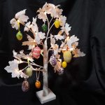 Világító, LED fa, tojásfa, dekoráció, juhar, 58cm