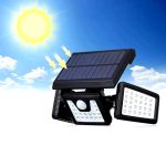 3 paneles, elforgatható, napelemes kültéri lámpa