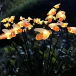 Napelemes kerti LED lámpa, 6 ágú díszvilágítás, világító állatfigurákkal, 2 db
