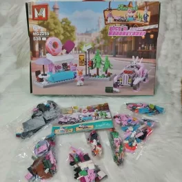 Zootopia építőjáték zootropolis autó és dessert shop