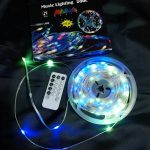 20 méteres RGB fényfűzér  beépített karácsonyi zenével, távirányítóval 