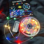 20 méteres RGB fényfűzér  beépített karácsonyi zenével, távirányítóval 