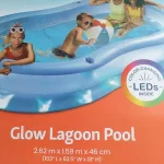 FunSicle Glow Lagoon Pool világító medence 2,62 m x 1,59 m x 46 cm