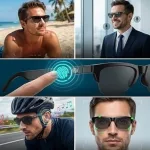 Bluetooth 5.3 okos napszemüveg – vezeték nélküli zene és telefonálás