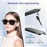 Bluetooth 5.3 okos napszemüveg – vezeték nélküli zene és telefonálás