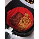 Dupla, osztott szilikon sütőedény Air Fryer , sütőforma meleglevegős fritőzhöz, sütéshez