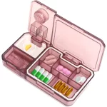 3in1 gyógyszertartó, porító, tabletta vágó, vitamin adagoló
