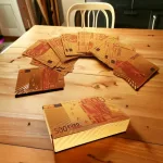 Luxus, arany pókerkártya, vízálló, 500 Euro