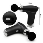 Kézi masszázspisztoly 8 db cserélhető fejjel