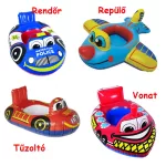 Felfújható, beülős rendőr, tűzoltó, repülő, vonat  úszógumik 
