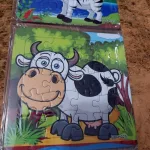 Puzzle kicsiknek 3 részes leporello  12-16-20db 