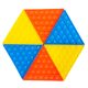 Pop Bubble Push Fidget háromszög anti-stressz játék sárga