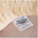 Szív alakú műszőrme szőnyeg 90x70cm 