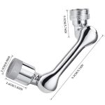 1080°-ban forgatható csaptelep hosszabbító, perlator , állítható vízsugár