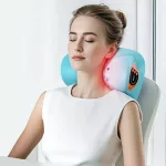 3D Elektromos nyakmasszírozó fűtéssel és távirányítóval – EMS Impulzusos nyaki masszázskészülék
