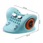 3D Elektromos nyakmasszírozó fűtéssel és távirányítóval – EMS Impulzusos nyaki masszázskészülék