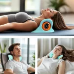 3D Elektromos nyakmasszírozó fűtéssel és távirányítóval – EMS Impulzusos nyaki masszázskészülék