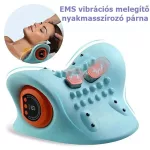 3D Elektromos nyakmasszírozó fűtéssel és távirányítóval – EMS Impulzusos nyaki masszázskészülék