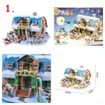 3D karácsonyi , mikulás puzzle, térbeli 