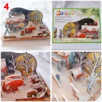 3D karácsonyi , mikulás puzzle, térbeli 