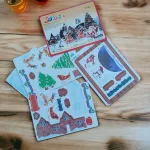 3D karácsonyi , mikulás puzzle, térbeli 